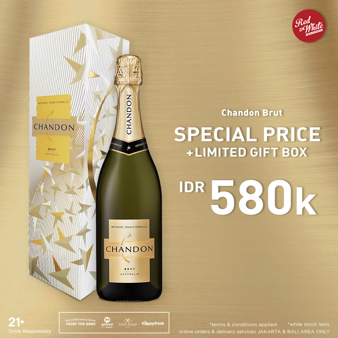 Special Price IDR 580K & Get FREE Limited Gift Box Chandon Brut