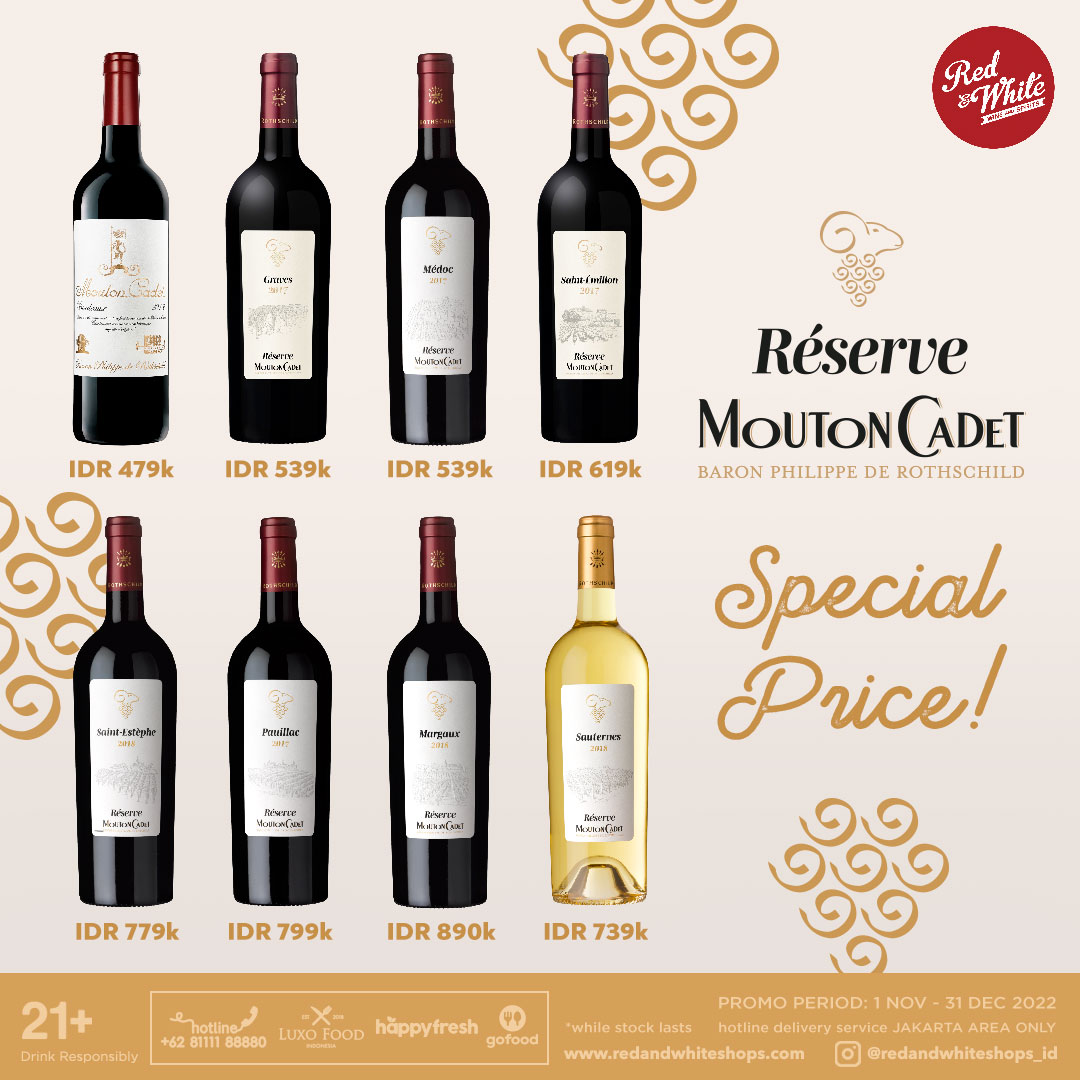 Mouton Cadet Reserve wines special price Red & White