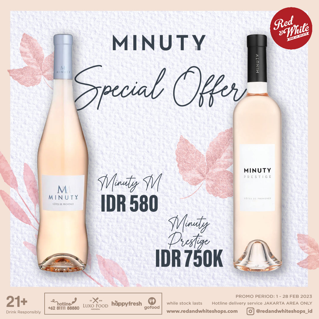 Minuty wines on specials! - Red & White