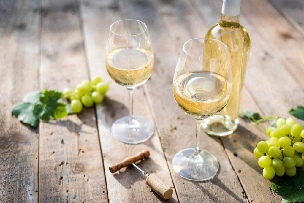 Dry white wine
