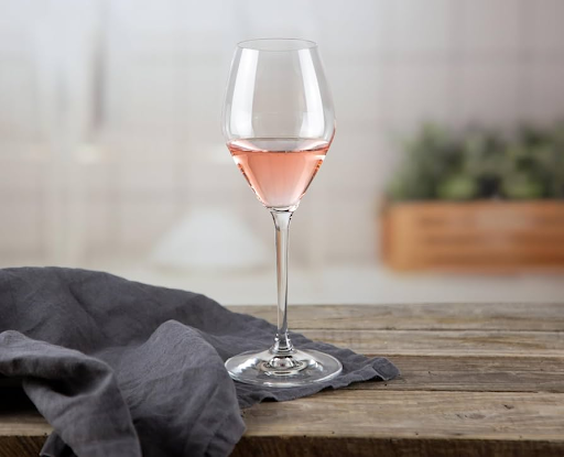 gelas wine rose