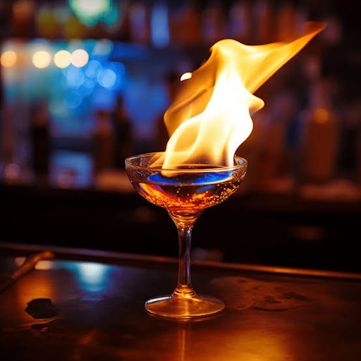flaming drinks